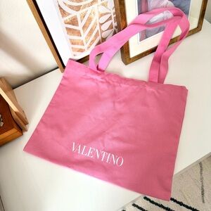 Valentino Pink Canvas Tote‎